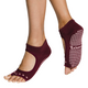 Tucketts Allegro - Open Toe Grip Socks-Garnet Pink Dot