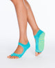 Tucketts Allegro - Open Toe Grip Socks-Midsummer Turquoise