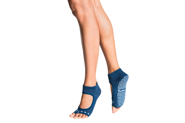 Tucketts Allegro - Open Toe Grip Socks-Twilight Dot