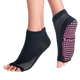 Tucketts Anklet - Open Toe Grip Socks-Cosmic Essential Black
