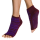 Tucketts Anklet - Open Toe Grip Socks-Ultraviolet Zebra