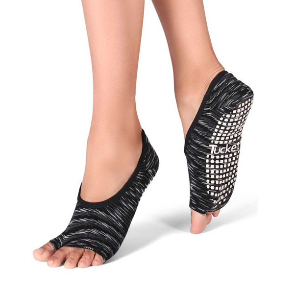 Tucketts Ballerina - Open Toe Grip Socks-Black Galaxy