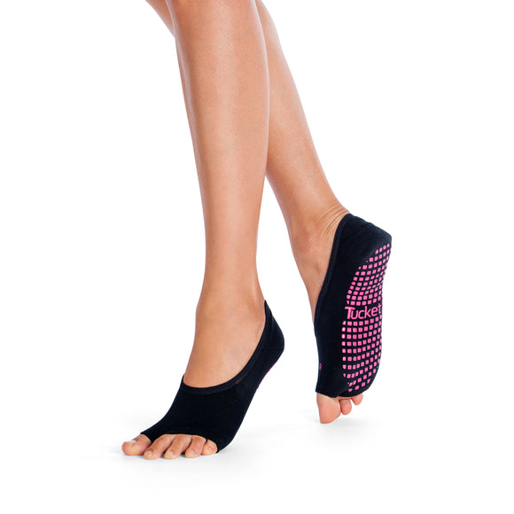 Tucketts Ballerina - Open Toe Grip Socks-Solid Night