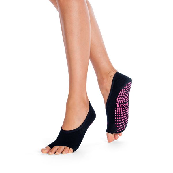 Tucketts Ballerina - Open Toe Grip Socks-Solid Night