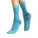 Tucketts Crew - Closed Toe Grip Socks-Aqua Serenade