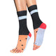 Tucketts Crew - Open Toe Grip Socks-Spice Color Blocking