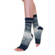 Tucketts Crew - Open Toe Grip Socks-Taupe Center