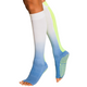 Tucketts Knee High - Open Toe Grip Socks-Neon Waters