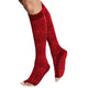Tucketts Knee High - Open Toe Grip Socks-Sparkling Rouge