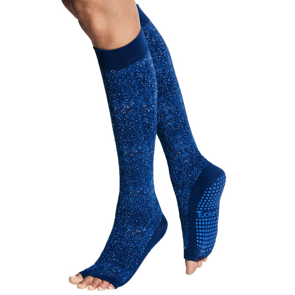 Tucketts Knee High - Open Toe Grip Socks-Starry Night